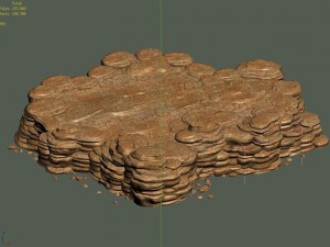 desert - mountain - wind stone 16 Model 3D