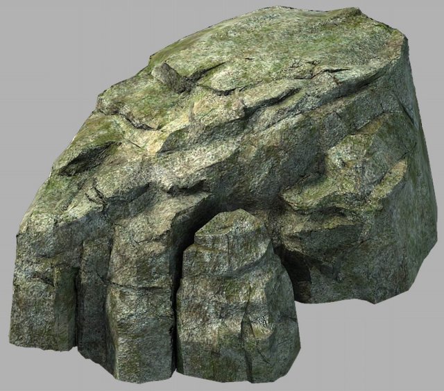 huangguoshu falls - large rocks 01 3D-Modell .c4d .max .obj .3ds .fbx .stl .blend 