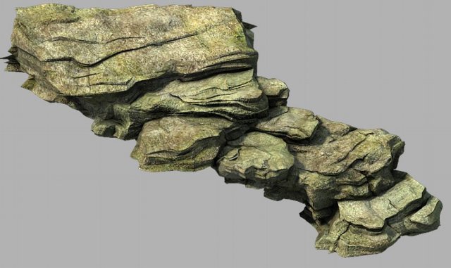 huangguoshu falls - stone steps 02 3D मॉडल .c4d .max .obj .3ds .fbx .stl .blend 