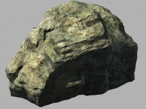 cascada huangguoshu - piedra 01 Modelo 3D