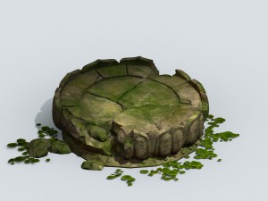 kasyapa buddha - lotus block 01 3D-Modell