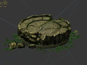 kasyapa buddha - lotus block 01 3D Model