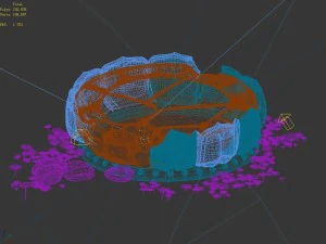 kasyapa buddha - lotus block 01 3D Model