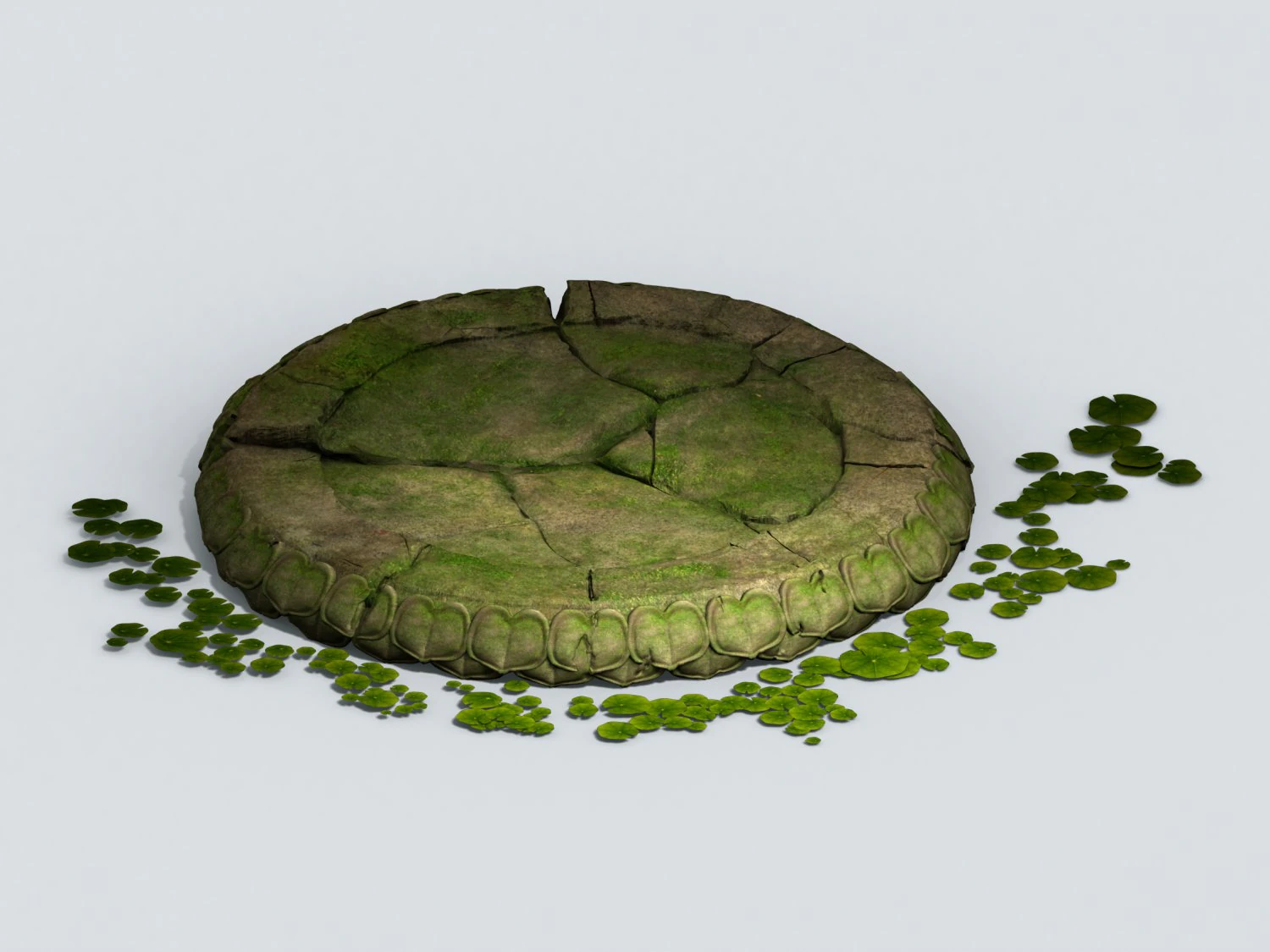 kasyapa buddha - lotus seat 02 3D Model .c4d .max .obj .3ds .fbx .stl .blend 