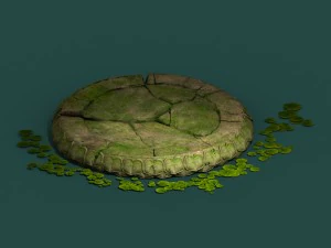 kasyapa buddha - lotus seat 02 3D Model