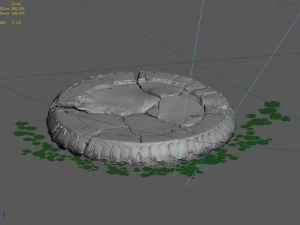 kasyapa buddha - lotus seat 02 3D Model