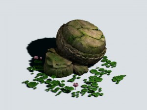 kasyapa buddha - lotus block 03 3D Model
