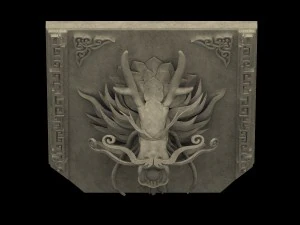 building components - dragon sculpture 03 3D Model
