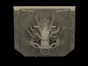 building components - dragon sculpture 03 3D Model