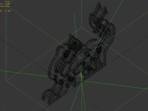 building components - bronze sculpture 16 3D Model