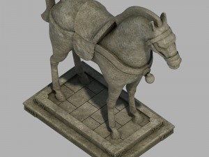 architectural decoration - stone horse 29 Modèle 3D