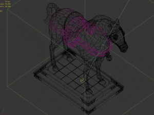 architectural decoration - stone horse 29 3D Модель
