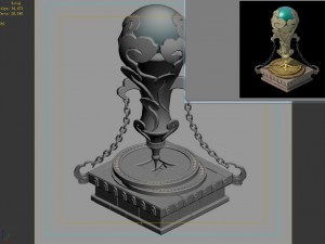 money - crystal hammer 01 3D 模型