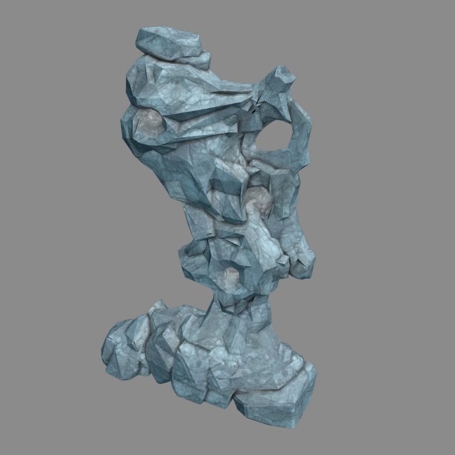 capital - garden - rockery 01 3D Model .c4d .max .obj .3ds .fbx .stl .blend 