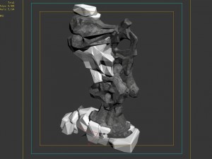 capital - garden - rockery 01 3D Model