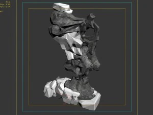 capital - garden - rockery 01 3D Model