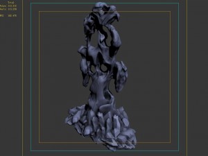 capital - garden - rockery 03 3D 모델