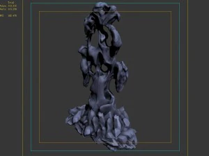 capital - garden - rockery 03 3D Model