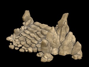 capital - garden - rockery 04 3D Model