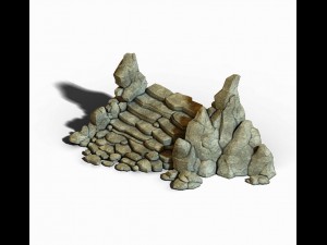 capital - garden - rockery 04 3D Model