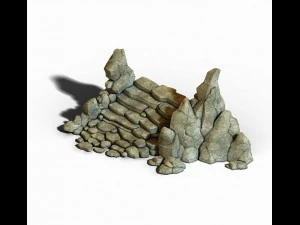 capital - garden - rockery 04 3D Model