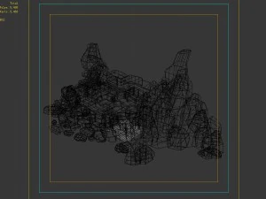 capital - garden - rockery 04 3D Model