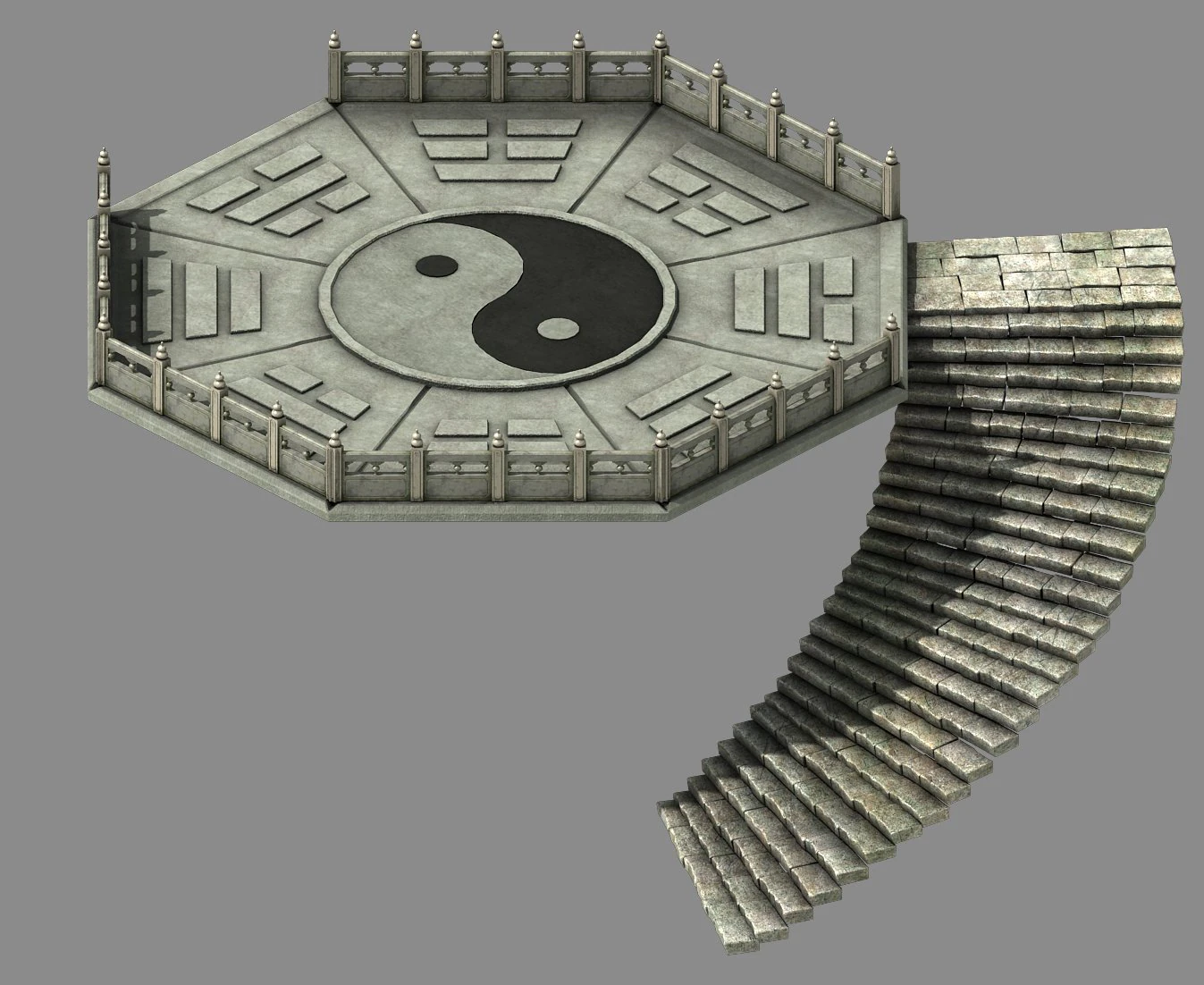 fairy mountain - gossip - platform 3D Model .c4d .max .obj .3ds .fbx .stl .blend 