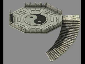 परी पर्वत - गपशप - मंच 3D मॉडल