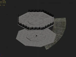 fairy mountain - gossip - platform 3D Model