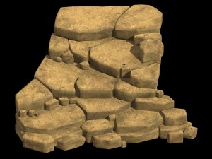 empty mulberry - steps - stone ladder 04 3Dモデル