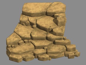 empty mulberry - steps - stone ladder 04 3Dモデル