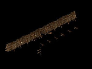 cave - stone wall 01 3D Модель
