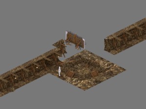 mine cave - stone wall 02 Modèle 3D