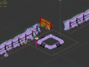 mine cave - stone wall 02 3D 模型