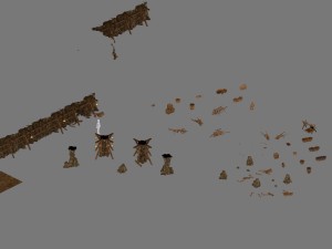 cave - stone wall - miscellaneous 04 3D Model