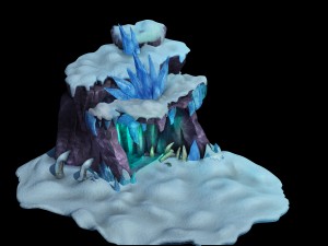 kunlun snow mountain - cave 03 3D Model