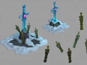 kunlun karlı dağ - shijian 13 3D Model