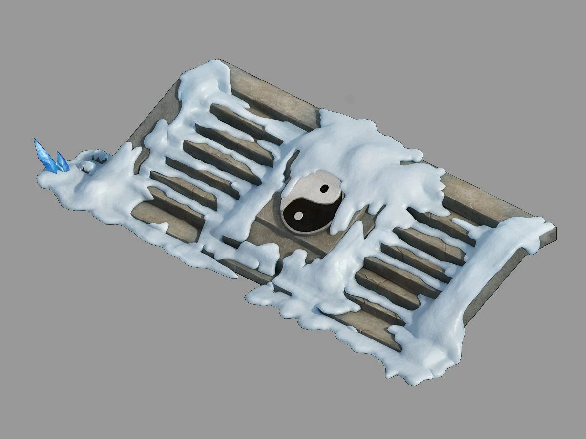 kunlun snow mountain - stone ladder 03 3D Model .c4d .max .obj .3ds .fbx .stl .blend