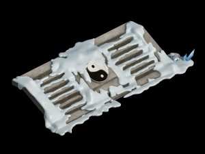 kunlun snow mountain - stone ladder 03 Modèle 3D