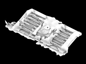 kunlun snow mountain - stone ladder 03 Modèle 3D