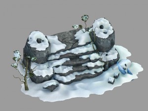 kunlun snow mountain - shiti 25 Model 3D