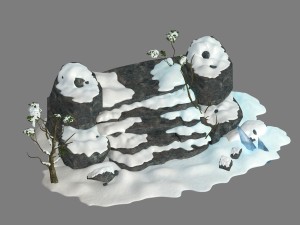 kunlun snow mountain - shiti 25 Model 3D
