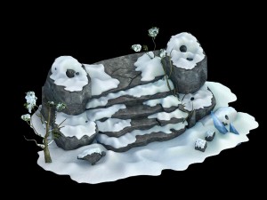 kunlun snow mountain - shiti 25 Model 3D