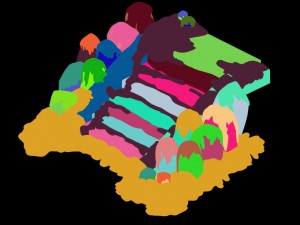 kunlun snow mountain - stone ladder 69 3D Model