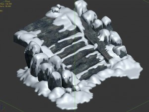 kunlun snow mountain - stone ladder 69 3D Model
