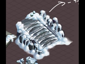 kunlun snow mountain - stone ladder 69 3D Model