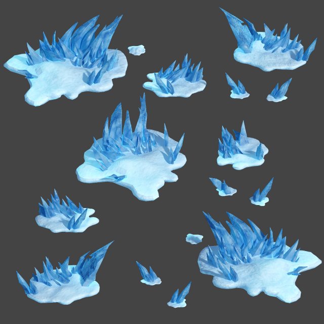 kunlun snow mountain - snow thorn 30 Model 3D .c4d .max .obj .3ds .fbx .stl .blend 