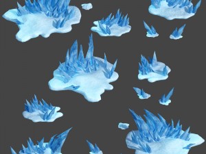kunlun snow mountain - snow thorn 30 3D 모델