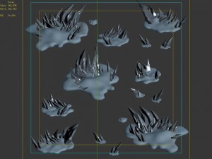 kunlun snow mountain - snow thorn 30 Model 3D