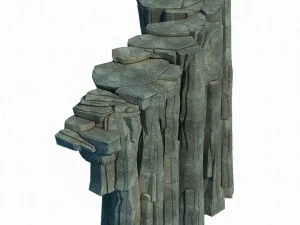 li village - stone material 01 3D Model